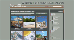 Desktop Screenshot of constructeur-charentemaritime.com